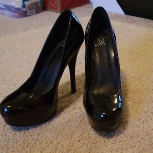Patent leather heels